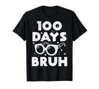 100 Days Bruh Lunettes de Soleil 100e Jour d'école Meme Girls Kids T-Shirt