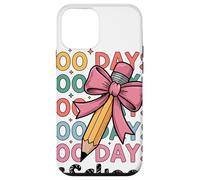 100 Days Crayon Pastel Nœud Rose Enseignant Anniversaire Coque pour iPhone 12 Mini
