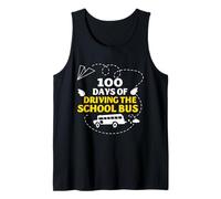 100 Days Driving The School Bus Milestone Humour Design Débardeur