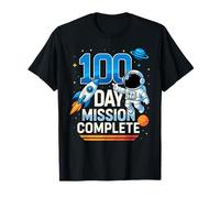 100 Days of School Astronaute Space for Boys Kids 100th Day T-Shirt