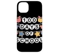 100 Days of School Bannière Pomme Papillon École Enseignant Coque pour iPhone 14 Plus