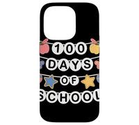 100 Days of School Bannière Pomme Papillon École Enseignant Coque pour iPhone 14 Pro