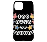 100 Days of School Bannière Pomme Papillon École Enseignant Coque pour iPhone 15 Plus