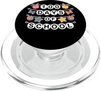 100 Days of School Bannière Pomme Papillon École Enseignant PopSockets PopGrip pour MagSafe