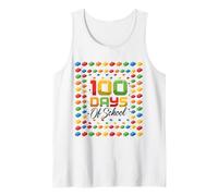 100 Days of School Block Building Brique Enfant Débardeur