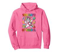 100 Days of School Dabbing Licorne Léopard Coquette Bow Girl Sweat à Capuche