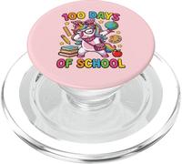 100 Days of School Dabbing Licorne Léopard Nœud pour enseignantes PopSockets PopGrip pour MagSafe