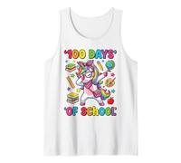 100 Days of School Licorne Dabbing Coquette Bow Salle de Classe Débardeur