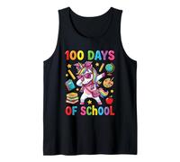 100 Days of School Licorne Dabbing Coquette Bow Salle de Classe Débardeur