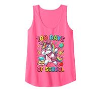 100 Days of School Licorne Dabbing Coquette Bow Salle de Classe Débardeur