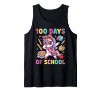 100 Days of School Licorne Mignon nœud Coquette Fille Salle de Classe Débardeur