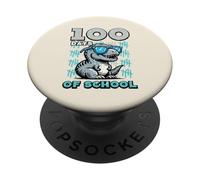 100 Days of School Lunettes de Soleil Dinosaure 100e Jour Trex Kids PopSockets PopGrip Adhésif