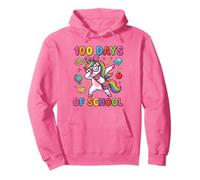 100 Days of School Mignon Dabbing Licorne Léopard Nœud Rose Sweat à Capuche