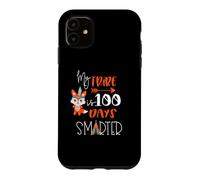 100 Days of School Milestone Teacher Student Cute Fox Tribe Coque pour iPhone 11