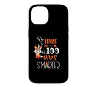 100 Days of School Milestone Teacher Student Cute Fox Tribe Coque pour iPhone 14