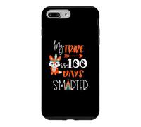 100 Days of School Milestone Teacher Student Cute Fox Tribe Coque pour iPhone 7 Plus/8 Plus