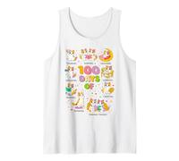 100 Days of School Smarter Mignon Chaton Enseignant Bookish Débardeur