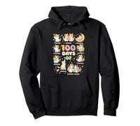 100 Days of School Smarter Mignon Chaton Enseignant Bookish Sweat à Capuche