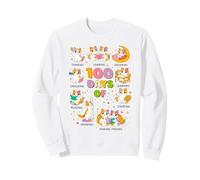 100 Days of School Smarter Mignon Chaton Enseignant Bookish Sweatshirt