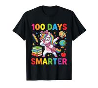 100 Days of School Smarter Nœud Licorne léopard T-Shirt