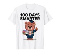 100 Days Smarter Bear Kids School Celebration T-Shirt