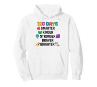 100 Days Smarter Kinder Stronger Brighter Smarter Sweat à Capuche