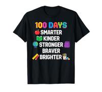 100 Days Smarter Kinder Stronger Brighter Smarter T-Shirt