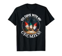 100 Days with My Gnomies Classroom Art Jeu de Mots Amusant T-Shirt