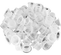 100 De Tatouage Cap D'encre Tasse Tasses Jetables De Colorant Jetables De Colorant D'encre En Plastique De Tatouage De Tatouage Pour L'encre De Tatouage,Approvisionnements De Tatouage(16mm)
