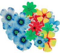 100 Décorations de gâteaux comestibles, Différentes tailles, Papier gaufré, Décorations de gâteaux colorées Avec boîte Pour Mariage, Anniversaire, Remise de diplôme
