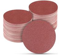 100 disques abrasifs autocollants rouges de 50 mm (2 pouces), grain 120-400 - Papier de polissage abrasif floqué(2in-P320)
