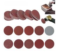 100 disques de ponçage ronds de 50 mm (2 pouces), grain 80 à 3000, fixation auto-agrippant