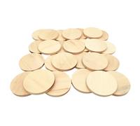 100 disques naturels ronds non finis, cercles vides en bois, ornements pour le bricolage (5 cm)