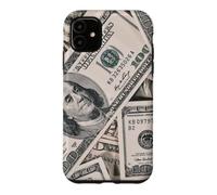 100 Dollar Bill Argent Devise US Cash Entrepreneur Finance Coque pour iPhone 11