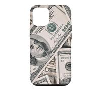 100 Dollar Bill Argent Devise US Cash Entrepreneur Finance Coque pour iPhone 12/12 Pro