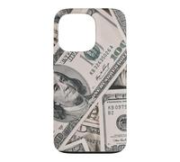 100 Dollar Bill Argent Devise US Cash Entrepreneur Finance Coque pour iPhone 13 Pro
