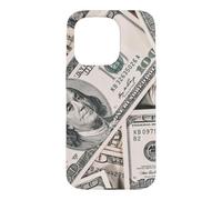 100 Dollar Bill Argent Devise US Cash Entrepreneur Finance Coque pour iPhone 15 Pro