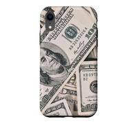 100 Dollar Bill Argent Devise US Cash Entrepreneur Finance Coque pour iPhone XR