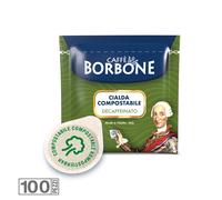 100 Dosettes Caffe' Borbone Mélange Vert Ese 44 MM Papier Unidoses Décaféiné