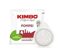 100 Dosettes Papier Compostable Café Kimbo Mélange Pompei Forte Et A Décidé