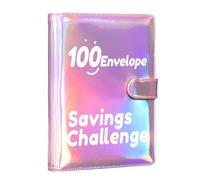 100 dossiers d'épargne - 25 enveloppes bon marché en cuir, organisateur réutilisable pour l'argent 5 | Libreto d'épargne pour atteindre la liberté financière, poches budgétaires pour les objectifs de