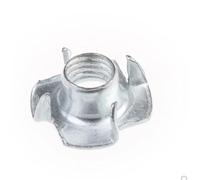 100 écrous d'insertion for meubles M2 - M12, quatre griffes, haut-parleurs, en T(M8)