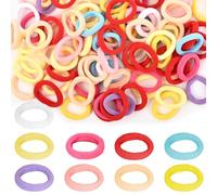 100 Élastiques Cheveux Bébé, Bandeaux doux multicolores pour filles, Accessoires mignons pour bébés, enfants et jeunes filles
