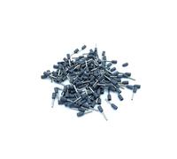 100 embouts isolés E0508/E7508/E1008/1508 | Connecteur de fil d'extrémité de cordon, sertissage électrique pressé à froid(Gray,E1008)
