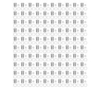 100 ensemble support LED 10mm en plastique Diode électroluminescente panneau de montage pince ensemble d'accessoires Kit pour le montage d'indicateurs LED