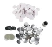 100 ensembles 58mm bouton fournitures, blanc bouton Badge rond Badge faisant des fournitures de bricolage Pin Maker métal Pin Kit pour artisanat artisanal Fou