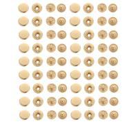 100 Ensembles Boutons-pression en Cuivre Métal Or pour Couture et | Finition Métallique Discrète, Ouverture Facile, Usage DIY pour Paquet, Ceintures et Costumes
