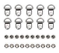 100 Ensembles Crochet de Lacet, Anneau en D Crochets de Lacet de Chaussure Crochets de Lacet de Botte Crochet de Sac en Laiton Crochet de Botte Lacet Boucles pour Réparation de Chaussures Remplacement