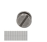 100 Ensembles de Rivets en Forme de Champignon, Ensemble de Rivets en Cuir Résistants à L'usure pour Outils de Travail du Cuir (Couleur du pistolet)