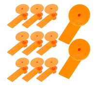 100 Ensembles Étiquette Auriculaire Vide, Orange Tpu Cuivre | Gestion du Cheptel, Usage en Élevage et Ranch, Surface Lisse, Lecture Rapide, pour Porcs et Aiguilles Applicatrices